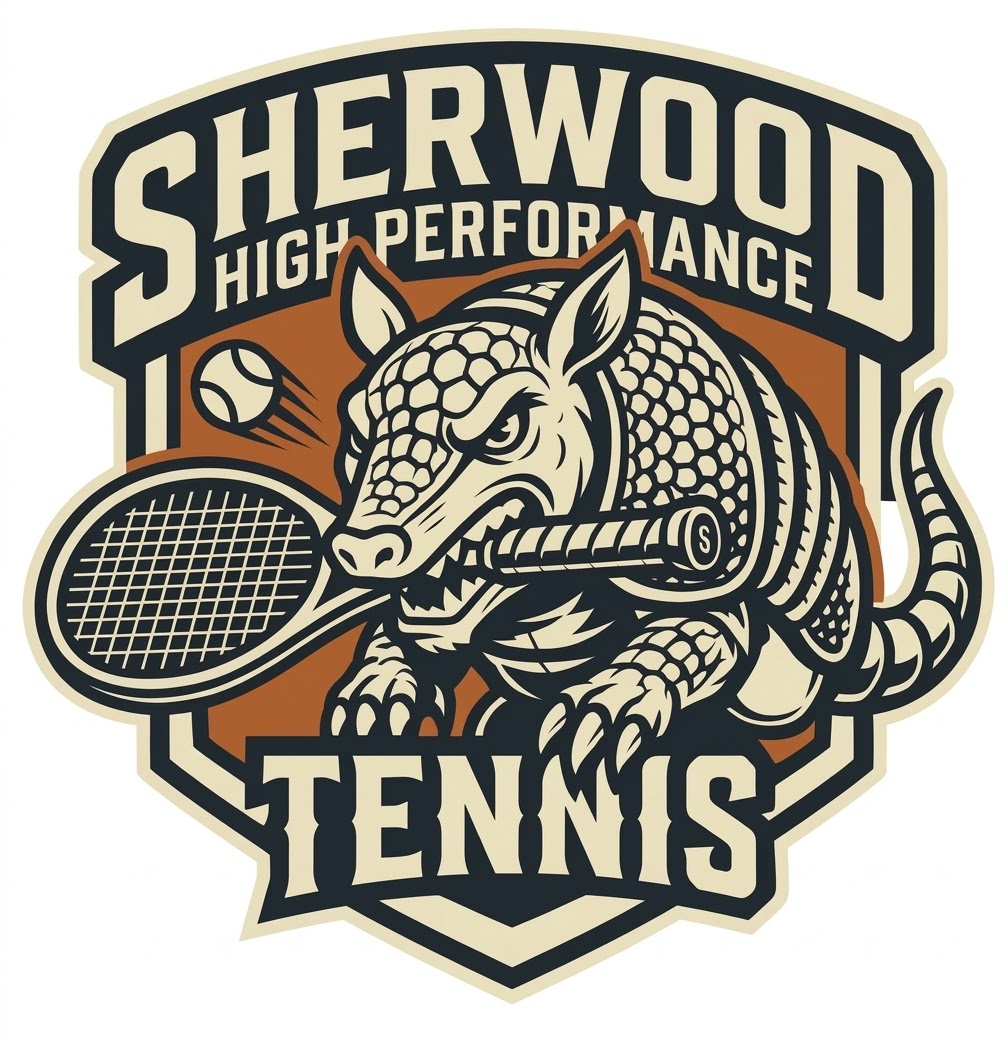 Sherwood High Performance Tennis armadillo logo